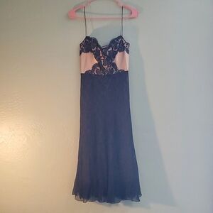 Elie Tahari Silk and Lace Dress Vintage